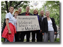 Pressemitteilung: Versammlungsfreiheit für Lesben und Schwule - auch in Moskau!